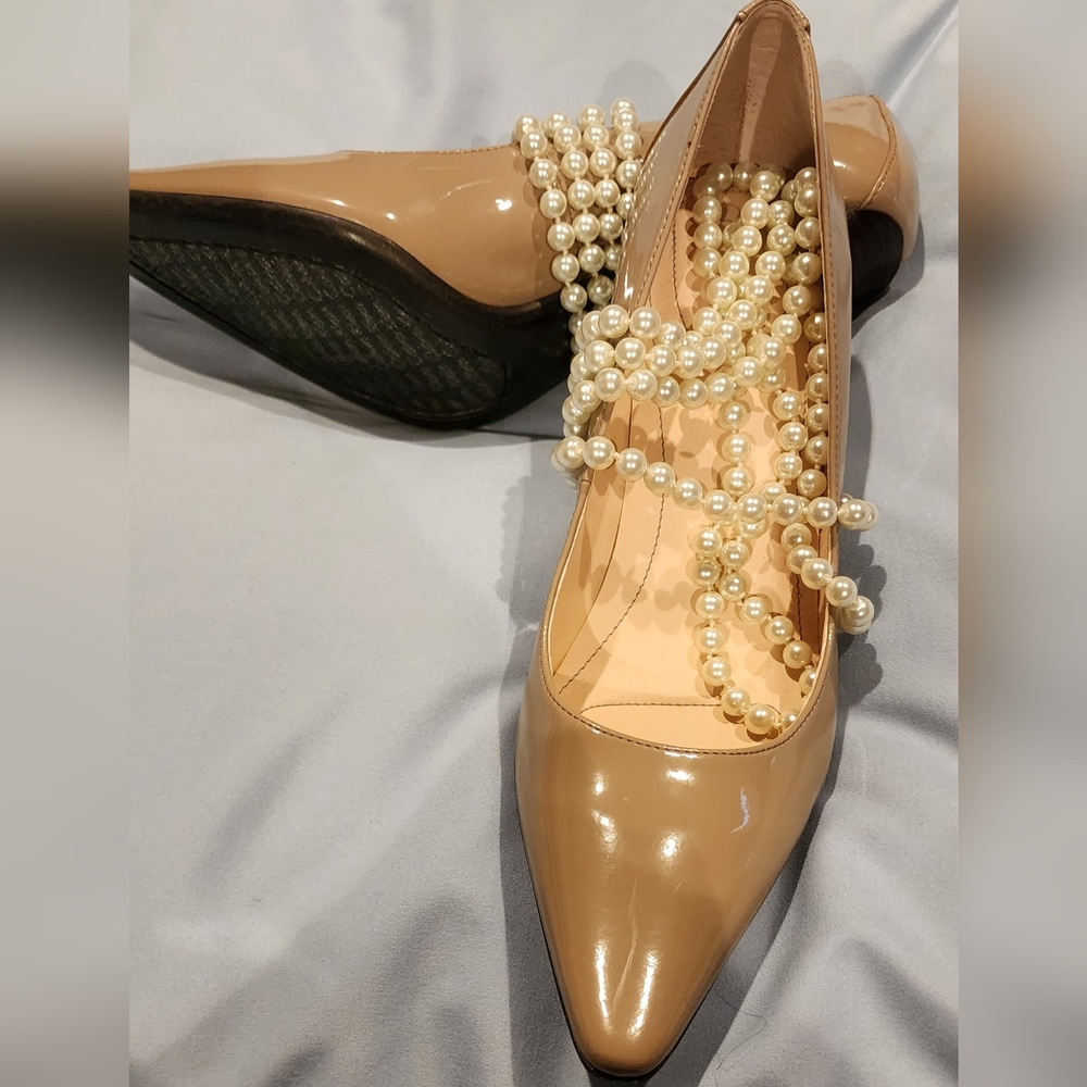 Calvin Klein Taupe 3 inch Heels/Shoes/Woman's